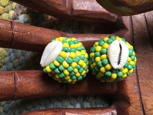 Orunla Macuto Santeria Amulet Yellow And Green