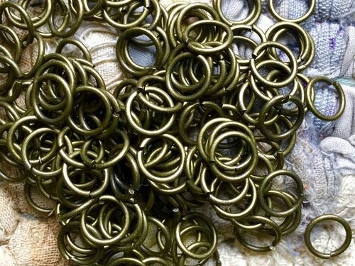 150+ 8mm Jump Rings Antique Bronze