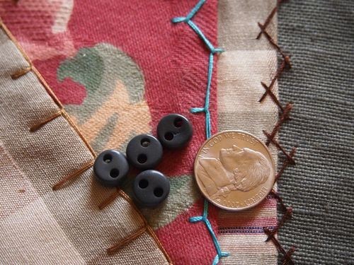 4 Grey Porcelain Ceramic Cord Adjuster Beads