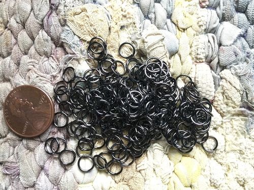 200+ 6mm Jump Rings Gunmetal Finish