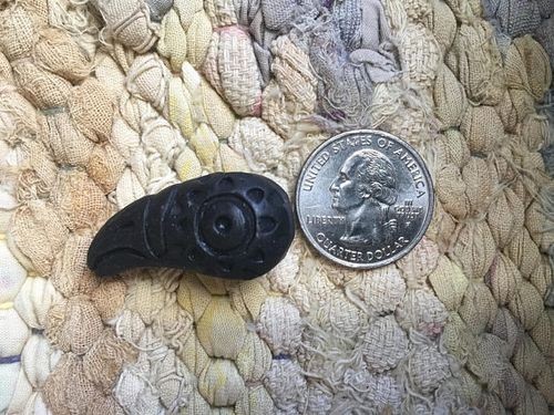 New Design Medium Black Ceramic Crow or Raven Head Bead