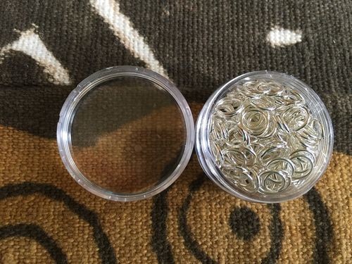 150+ 8mm Jump Rings Silvertone