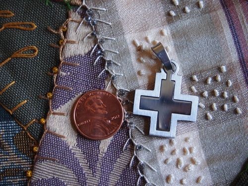 Small Laser Cut Stainless Steel Cross Pendant