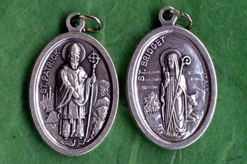 Reversible St Bridget & St Patrick Medal