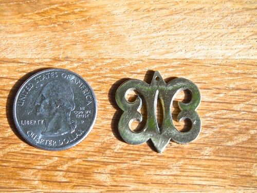 Brass Adinkra HYE WON HYE Endurance Charm 25mm