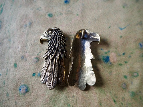 Brass Eagle Head Pendant