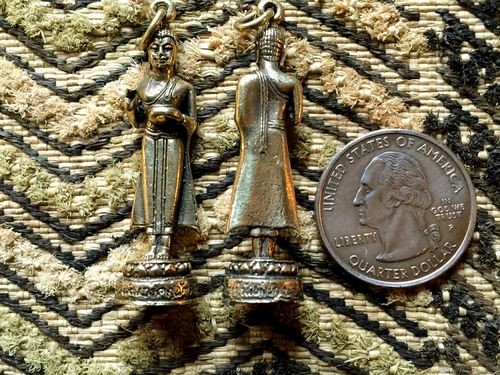 Bronze Standing Buddha Amulet Pendant